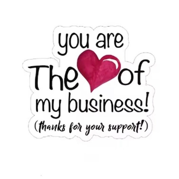 You Are The Heart of My Business Sticker Roll - 500 stickers - Picture 2 of 3
